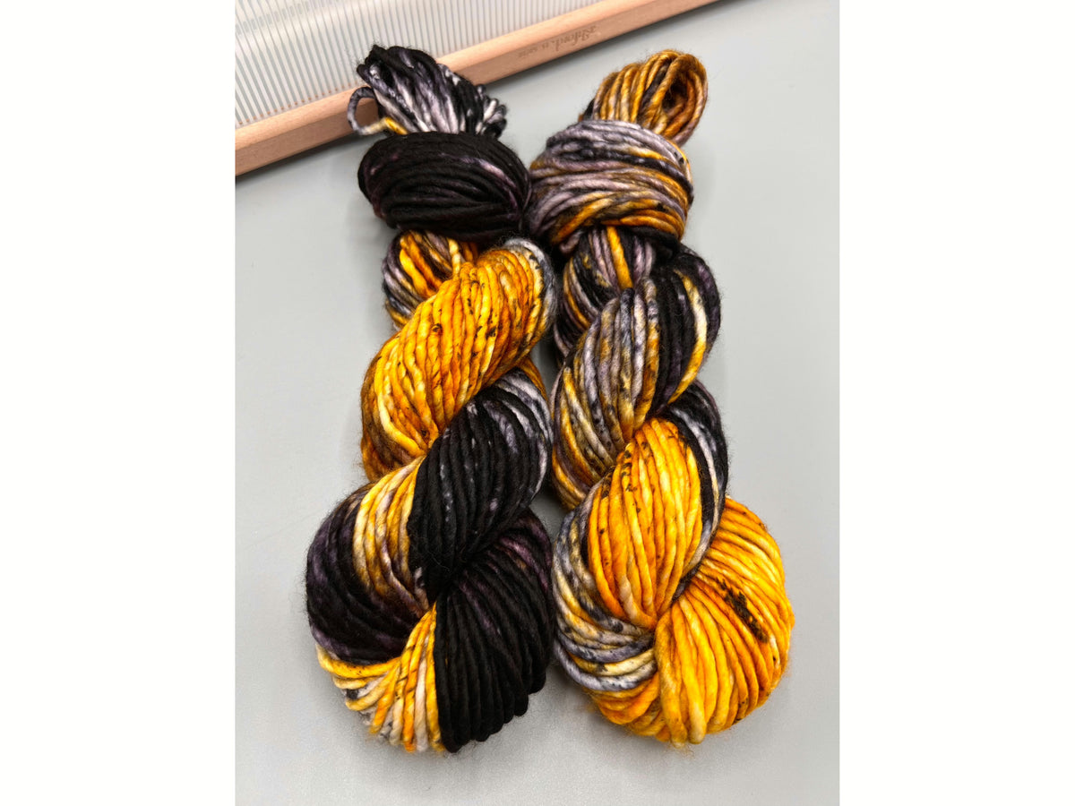 Brown yarn - hand dyed yarn - Bourbon - THREADS by megannicole