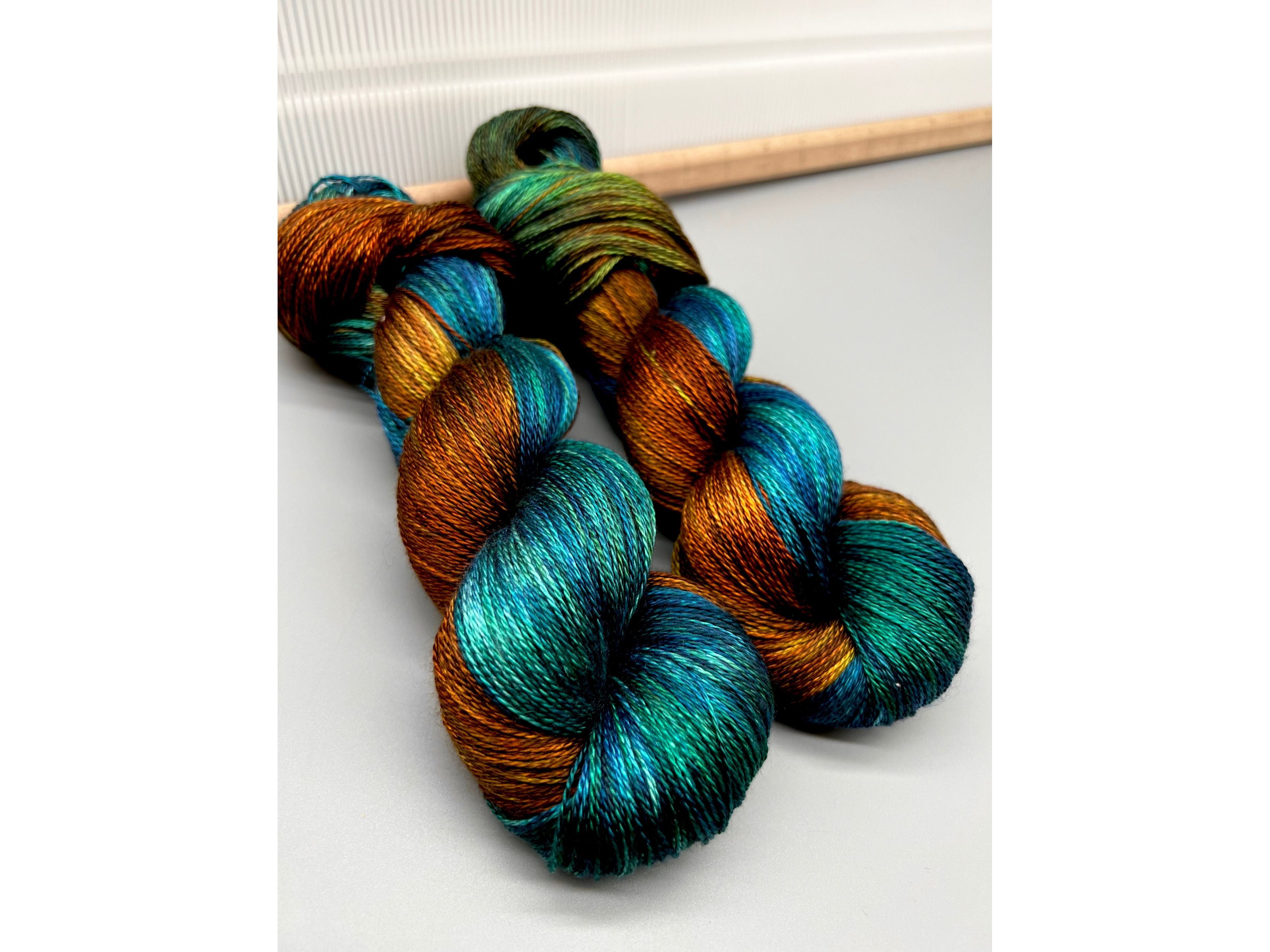 Brown yarn - hand dyed yarn - Bourbon - THREADS by megannicole