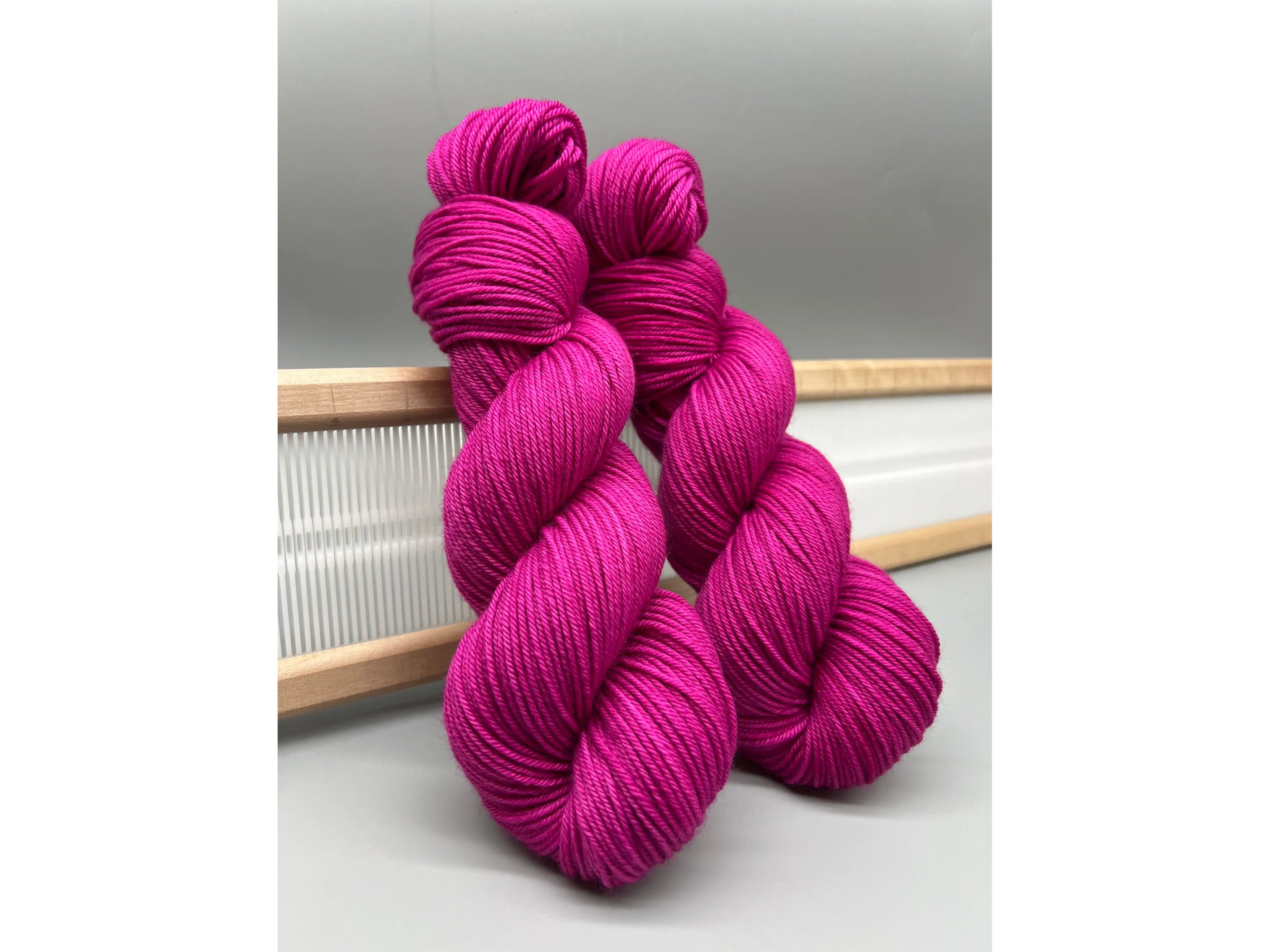 Hand dyed yarn - pink yarn - Pixie Dust Pink - THREADS by megannicole ...