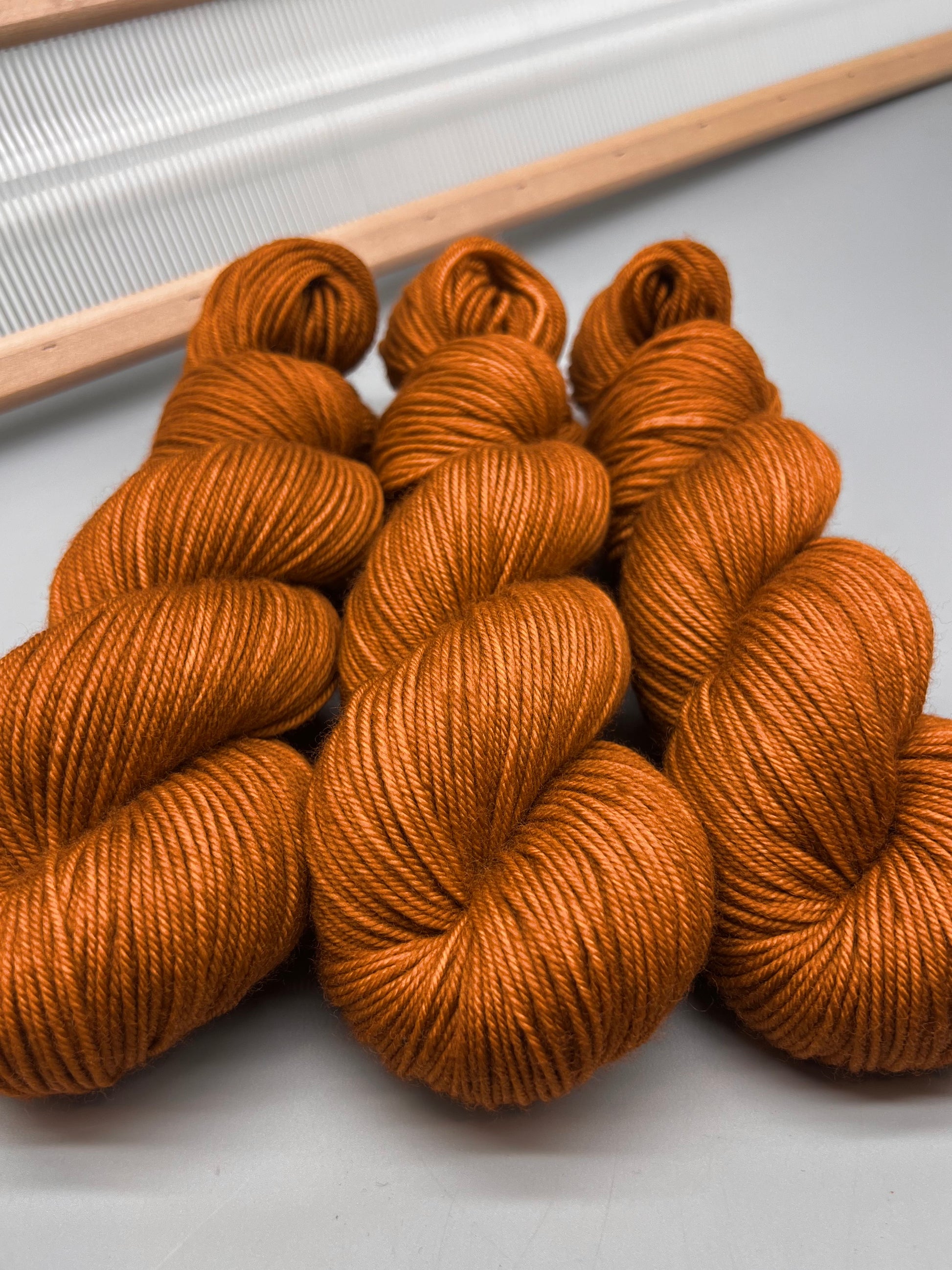Hand dyed yarn - Toffee - brown yarn - THREADS by megannicole ...