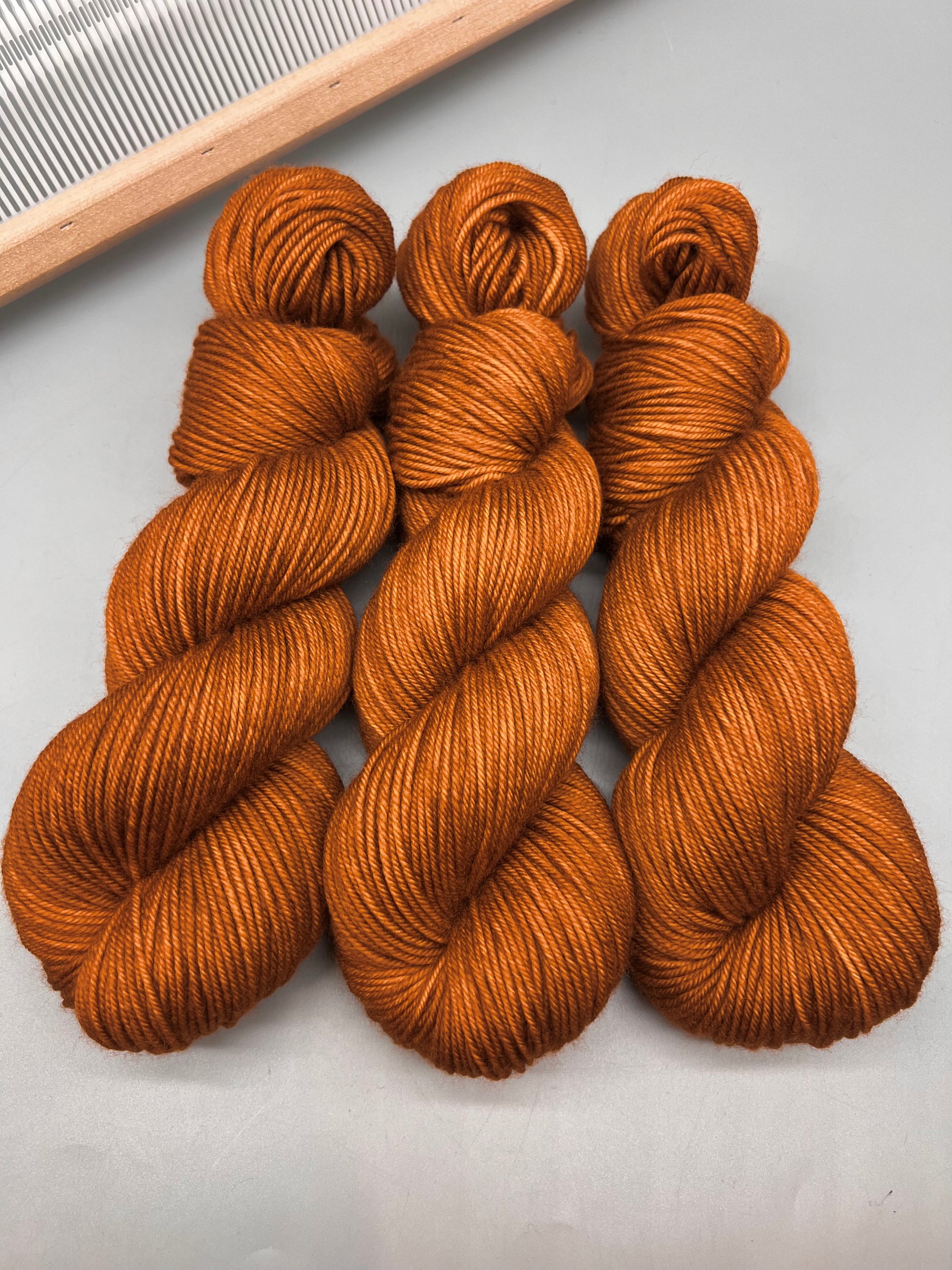 Hand dyed yarn - Toffee - brown yarn - THREADS by megannicole ...